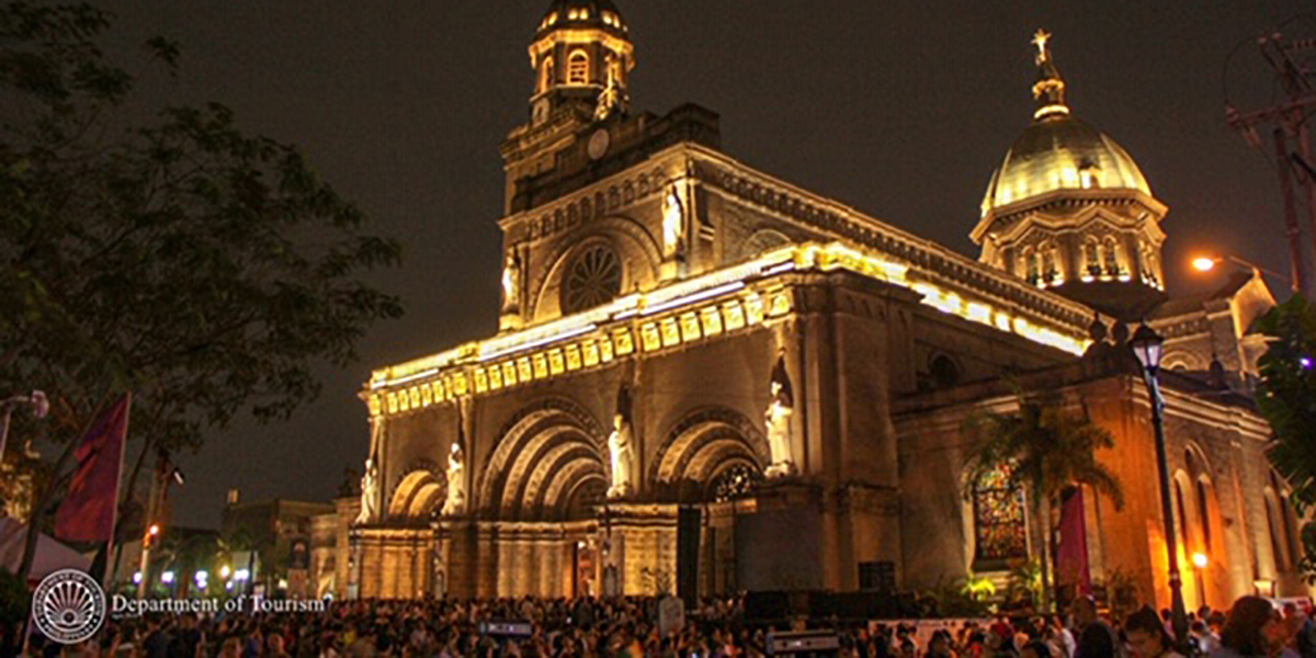 Manila Cathedral (At Night)