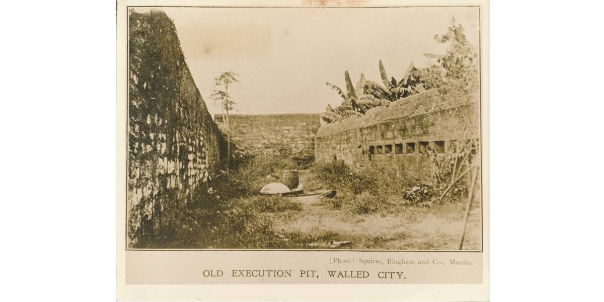 Old execution pit at the Fort Santiago