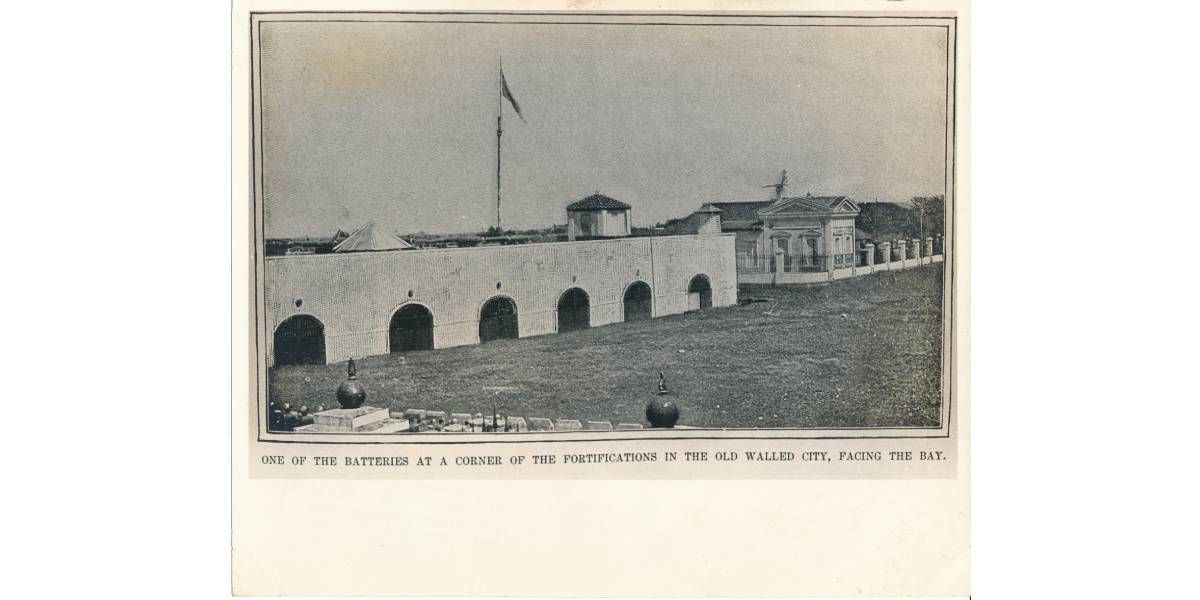 One of the batteries of Fort Santiago, 1898
