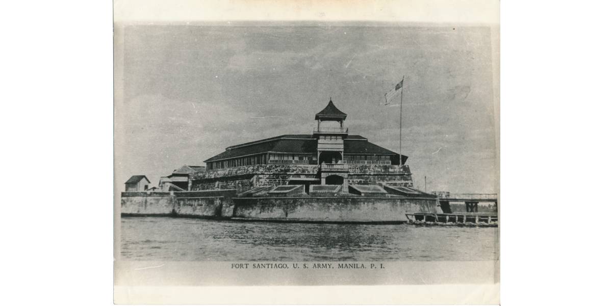 The tip of Fort Santiago at the mouth of the Pasig river