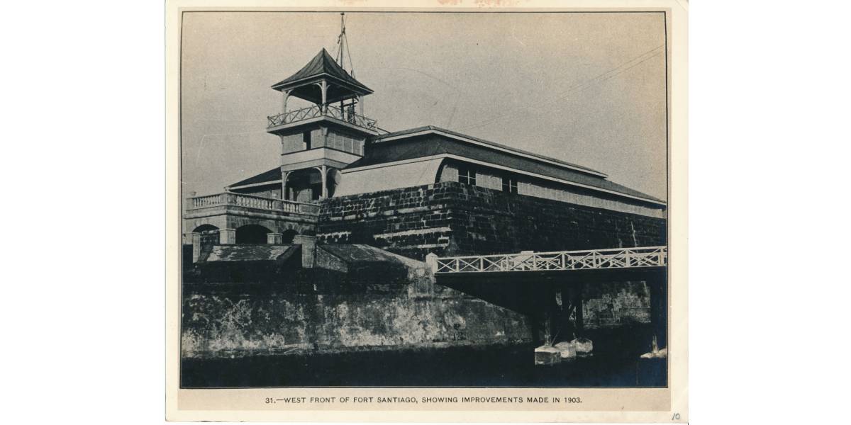 Waterfront of Fort Santiago showing improvements made in 1903.